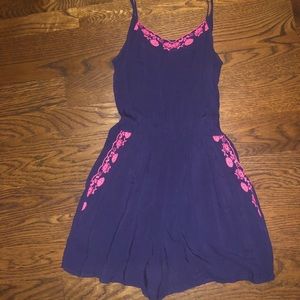 Romper with floral detailing